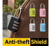 Cadenas à combinaison métallique minimaliste avec système de mot de passe à 3 cadrans réinitialisable. Cadenas à combinaison à 3 chiffres à usage multiple pour femmes et hommes. Petits cadenas de parf
