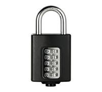 Cadenas à combinaison - Noir étanche et portable, serrures de portail pour clôture extérieure | pour l'école, la gym, la clôture, le sport, boîte à outils, moraillon, porte de rangement à l'extérieur