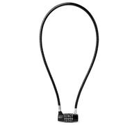 Cadenas à combinaison numérique avec 5 chiffres et câble de sécurité de 8 mm, couleur noire, longueur 30 pouces