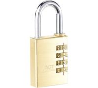 Cadenas à combinaison numérique en laiton, avec un code de 4 chiffres, diamètre 38 mm