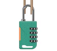 Cadenas à combinaison pour casier | Serrure de sécurité robuste à 4 chiffres réglable | Cadenas à combinaison étanche en de zinc | Pour maison, extérieur, fitness, valise, bagages, sacs de