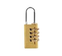 Cadenas à Combinaison Quatre Chiffres en Cuivre pour Valise et Casier | Format Portable 5,7x2x1cm, Dissuasion le Vol, Réglage Numérique , pour Bagages