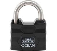 Cadenas à cylindre 490 Ni 50, largeur du corps de serrure 50 mm, laiton, à clés différentes