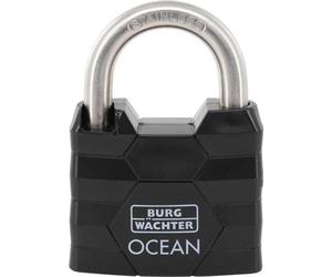 Cadenas à cylindre 490 Ni 50, largeur du corps de serrure 50 mm, laiton, à clés différentes