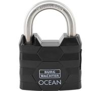 Cadenas à cylindre 490 Ni 60, largeur du corps de serrure 60 mm, laiton, à clés différentes
