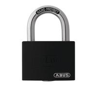 Cadenas à cylindre T65AL / 40 noir Lock-Tag Largeur du corps de la serrure 43 mm aluminium claveté différemment