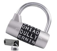 Cadenas à Lettres | Cadenas de Sécurité pour Casiers - Serrure Portable pour Porte de Placard, Tiroir et Sécurité de Chaîne