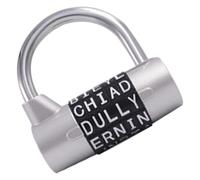 Cadenas à Lettres, Word Lock, Cadenas de Sécurité pour Armoire - Serrure Renforcée Mot de Passe pour Porte Chaîne Valise Tiroir Sécurité Armoire et Casier