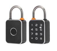 Cadenas à Mot de Passe à Empreinte Digitale, Serrure à Combinaison électronique Double Face en Alliage D'aluminium étanche IP65, Serrure de Casier, pour Casier D'école de
