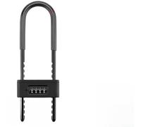 Cadenas à mot de passe en acier inoxydable avec anse flexible de 160 mm à 300 mm pour la sécurité extérieure des entrepôts, clôtures et entrées en verre (F)