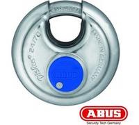 ABUS Cadenas Diskus 24IB/70 - inox, protection 360°, résistant aux intempéries - Argent/Bleu