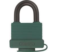 ABUS Cadenas 70AL/45 en aluminium massif - résistant aux intempéries - avec capuchon de protection et gaine plastique - niveau de sécurité ABUS 5 - vert