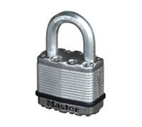 MASTER LOCK Cadenas Haute Sécurité [A cier Laminé] [Extérieur] [Anse L] M1EURDLH - Idéal pour les remises, les garages, les clôtures et les portails 45 mm - 51 mm Shackle