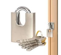 Cadenas Anti-Vol Anses Longue Acier Trempé Étanche Casier Gym Portail Armoi