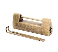Cadenas antique en laiton massif avec design complexe pour tiroirs et mini armoires (bronze)
