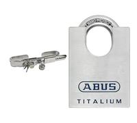 Cadenas antivol anti-effraction réglable de 310 à 490 mm. Acier inoxydable Serrure de porte Camion & Abus Titalium Cadenas 708770-96CSTI/50_ka7565 Arc protégé Nano Protect t Points à 50 mm
