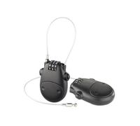Cadenas avec câble rétractable - AGT - Blanc - 80 cm - Pack de 2