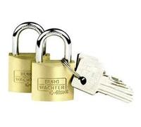 Cadenas avec serrure urg Wächter 2er Set Duo 222 30 SB laiton G