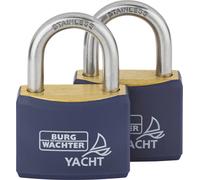 Cadenas avec serrure à clé Burg Wächter 2er Set Duo 460 Ni 40 SB laiton 2 pc(s)