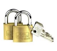 Cadenas avec serrure urg Wächter 2er Set Quadro 222 40 SB laiton G
