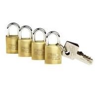 Cadenas avec serrure urg Wächter 4er Set Quadro 222 15 SB laiton 4 pc(s) Laiton G