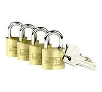 Cadenas avec serrure urg Wächter 4er Set Set Quadro 222 40 SB laiton 4 pc(s) G