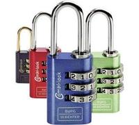 Burg Wächter Cadenas à combinaison Duo 88 20 F SB – lot de 2 bleu/vert/rouge/noir