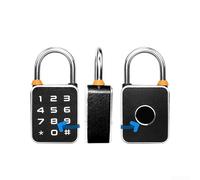Cadenas biométrique intelligent avec empreinte digitale et application, étanche IP65 en acier inoxydable, compact pour armoire et voyage, noir (T32CD T32CD)