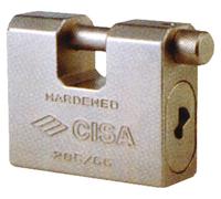 Cadenas blindé anti-effraction en acier Cisa - 84 mm.