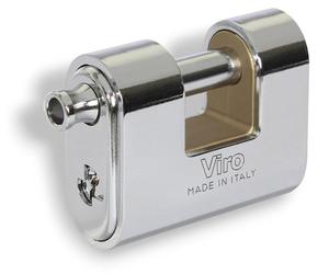 Cadenas blindé anti-perçage en laiton forgé VIRO PANZER - 78 mm