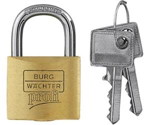 Cadenas Burg-Wächter en laiton, Série 116 Profi, à combinaisons identiques, 116/50 116/50-Z1-GL