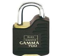 Burg Wächter Cadenas à cylindre Gamma 700 55 SB – Anse Ø9 mm, ultra-dur, 2 clés, laiton noir