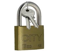 Cadenas CITY 45 mm - Laiton et anse acier - 2 clés - ISEO - 2052201