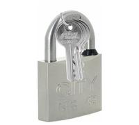 Cadenas City 60 - anse inox - nickelé satin - avec joint d étanchéité ISEO CITY