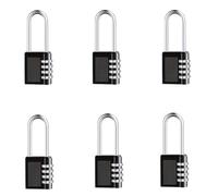 Cadenas Code Serrure à combinaison en alliage de Zinc, corps complet faisceau Long, peinture artisanale, grand casier gymnastique 4 bits, boîte outils, Code porte, cadenas d'armoire, 3/6 pièces