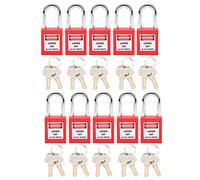 Cadenas Consignation Electrique, Lot de 10 Cadenas e sécurité Cadenas De Consignation Disjoncteurs Miniatures Verrouillage de consignation pour les Chantiers de Construction
