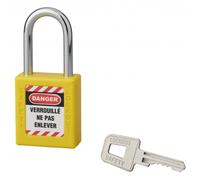 Cadenas de consignation anse acier 40mm jaune FTH THIRARD 00091262
