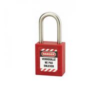 Cadenas de consignation rouge en inox - hauteur 38 mm FTH THIRARD