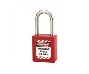 Cadenas de consignation rouge en inox - hauteur 38 mm FTH THIRARD