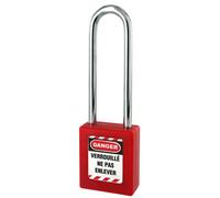 Cadenas de consignation rouge THIRARD anse inox Ø6 Largeur 40 mm avec 1 clé varié - 005576RD