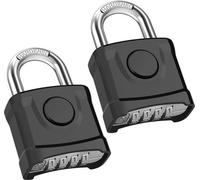 Cadenas de sécurité à 4 chiffres, épaisseur 8 mm, étanche, noir