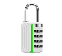 Cadenas de sécurité à combinaison étanche sans clé, serrure à fermeture éclair robuste avec code réinitialisable, compartiment de serrure de sécurité, cadenas de au design compact, Büroga