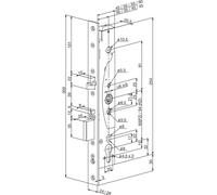 Cadenas de sécurité électrique EL 460, modèle DM 35, manchon de 24x300 mm, en acier chromé/inoxydable.