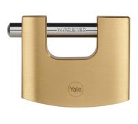 Cadenas de sécurité en laiton YALE Y114B/70/113/1 - anse acier cémenté - 3 clés