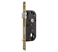 Cadenas de sûreté pour portes d'accès, cylindre de 45 mm, forme ronde, couleur noire