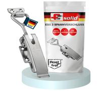 Cadenas en acier inoxydable, réglables, avec système de verrouillage à levier, pour une sécurité accrue