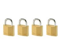 Cadenas en laiton massif MASTERLOCK 30 mm - Lot de 4 - 130EURQNOP