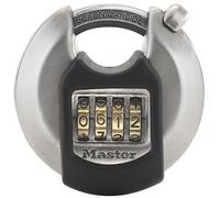 Master Lock Cadenas Excell M40EURDNUM – Combinaison, inox 70 mm, anse protégée, extérieur