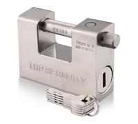 Cadenas Exterieur Ultra Robuste - Nestling® sécurité cadenas clé,Imperméable et anticorrosion,5 Clés,1.1KG,Convient aux conteneurs, entrepôts, motos, etc.(94mm)