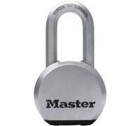 Master Lock Cadenas haute sécurité M830EURDLH Acier inoxydable, anse longue, extérieur, Argent